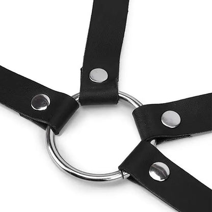 Air freight free shipping leather chest strap sexy neck chest strap chest chain