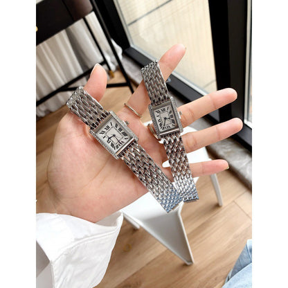 A Tank Series Square Roman Fashion Quartz Women's Watch Cross-Border