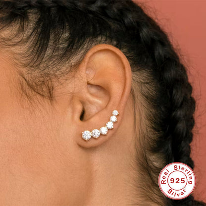 A S925 silver stud earrings