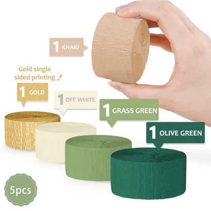 A crepe roll ribbon