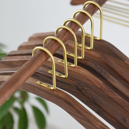 A black walnut solid wood hanger pants rack