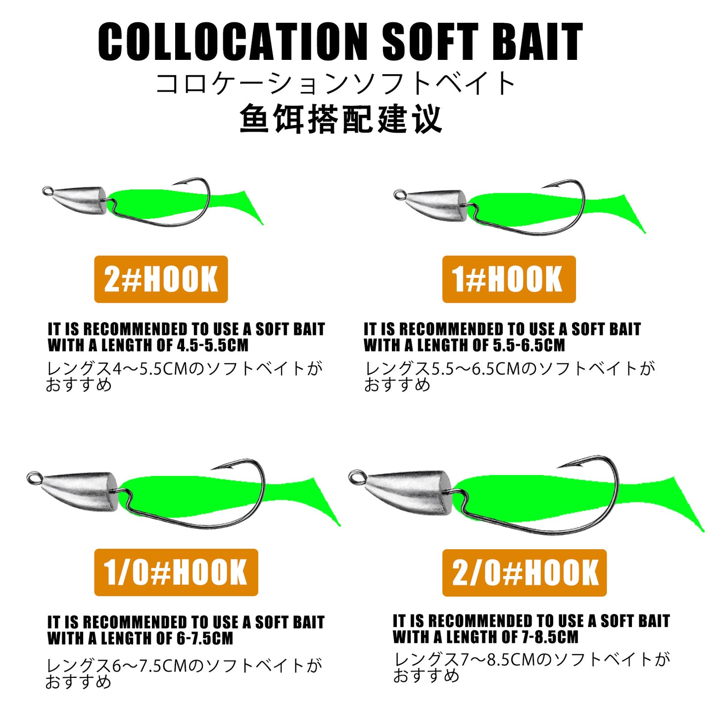 A Bullet-shaped Offset Jig Head Hook