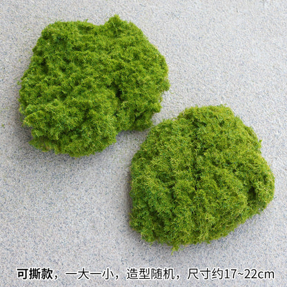 A simulated plant wall accessories with grass decoration background wall simulated moss stone moss moss hair planting stone