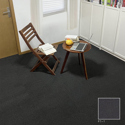 A Office  Building Meeting Room Fire Resistant Dirt Resistant Flame Retardant Environmental Protection Grey Striped Square Splicing B1 Fire Carpet