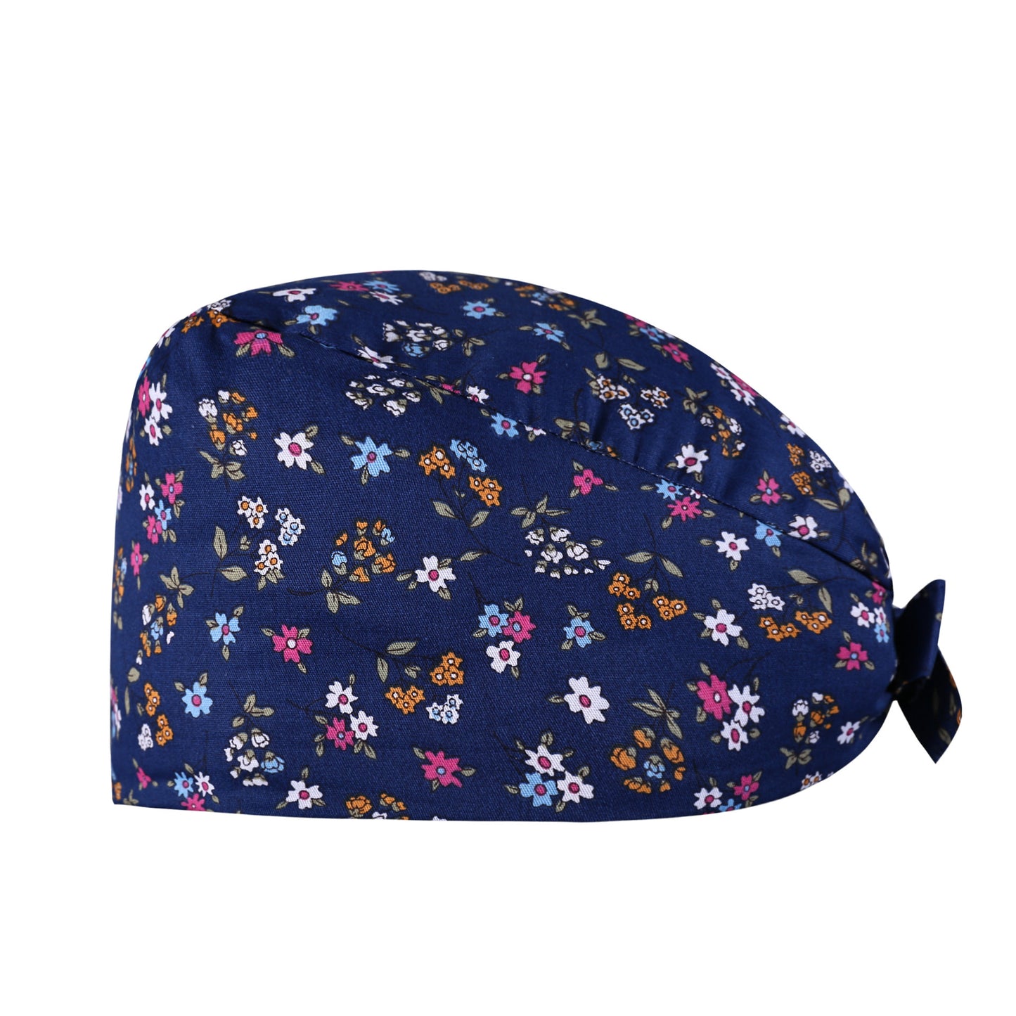 A Surgical cap Printed cap Pure cotton female nurse Baotou Fluffy cap Adjustable Baotou cap Female confinement