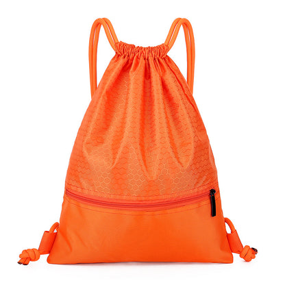 A nylon waterproof drawstring bag outdoor fitness sports men's and women's backpack company annual meeting event bag gift bag
