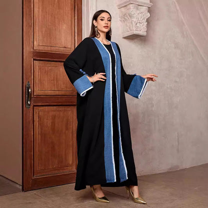 Women's Cardigan Robe Elegant Contrasting Tassel Dress Middle East Muslim Dubai Arab - Mixbatch