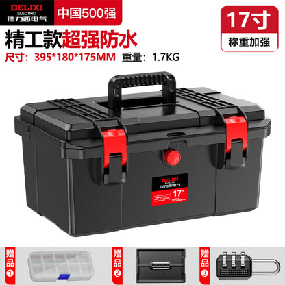 A Toolbox Multifunctional Portable Electrical Box Vehicle Thickened Multi-layer Storage Box Large Capacity