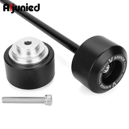 A Suitable for Yamaha MT-09 Tracer9 GT anti-collision and anti-drop protective ball front and rear wheel bars and wheel axles anti-drop glue