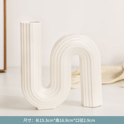 A ceramic vase ornament