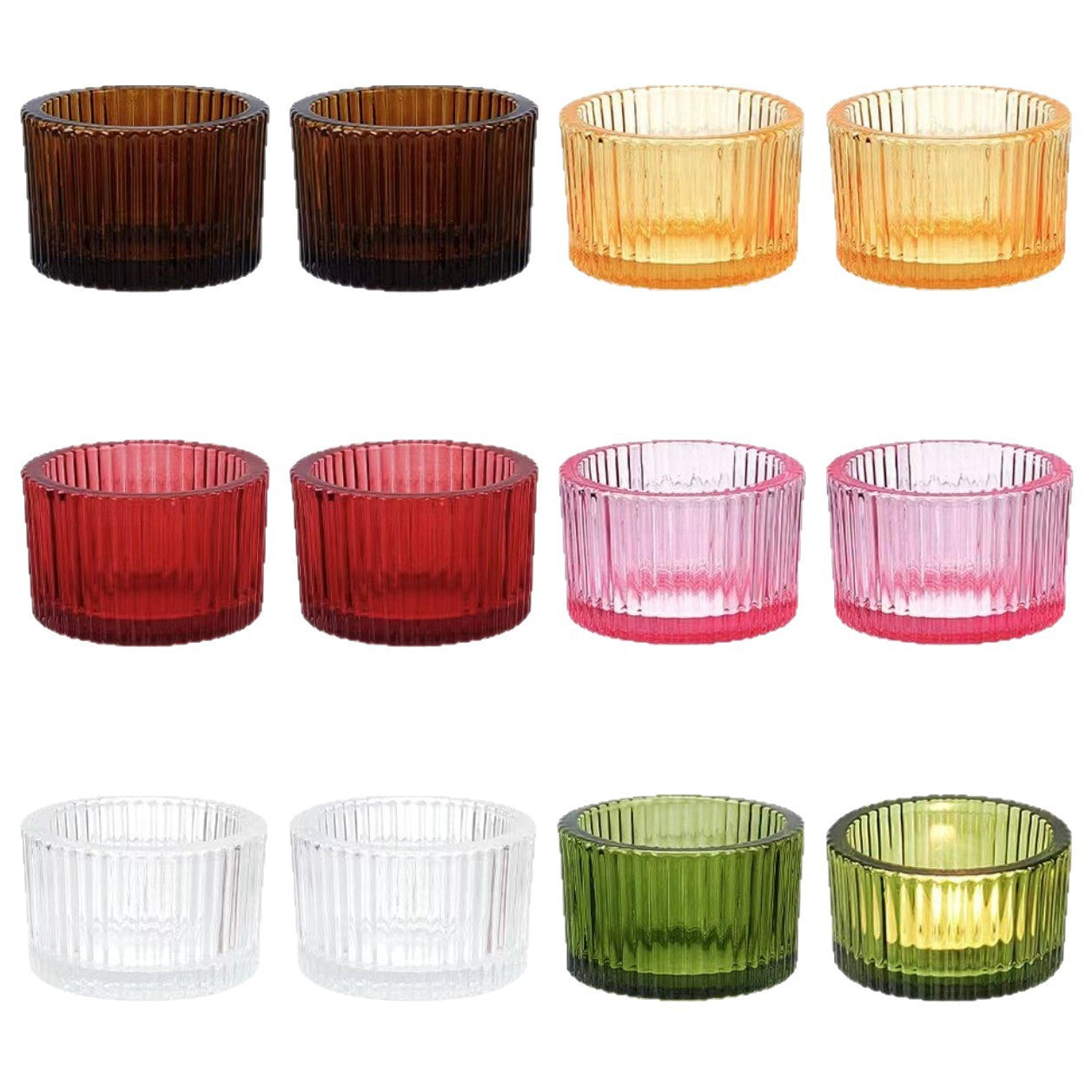 A Transparent glass candle cup Hot-selling candle holder cup Popular candle cup Empty glass aromatherapy cup