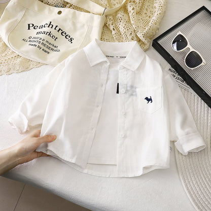A children's long-sleeved shirt