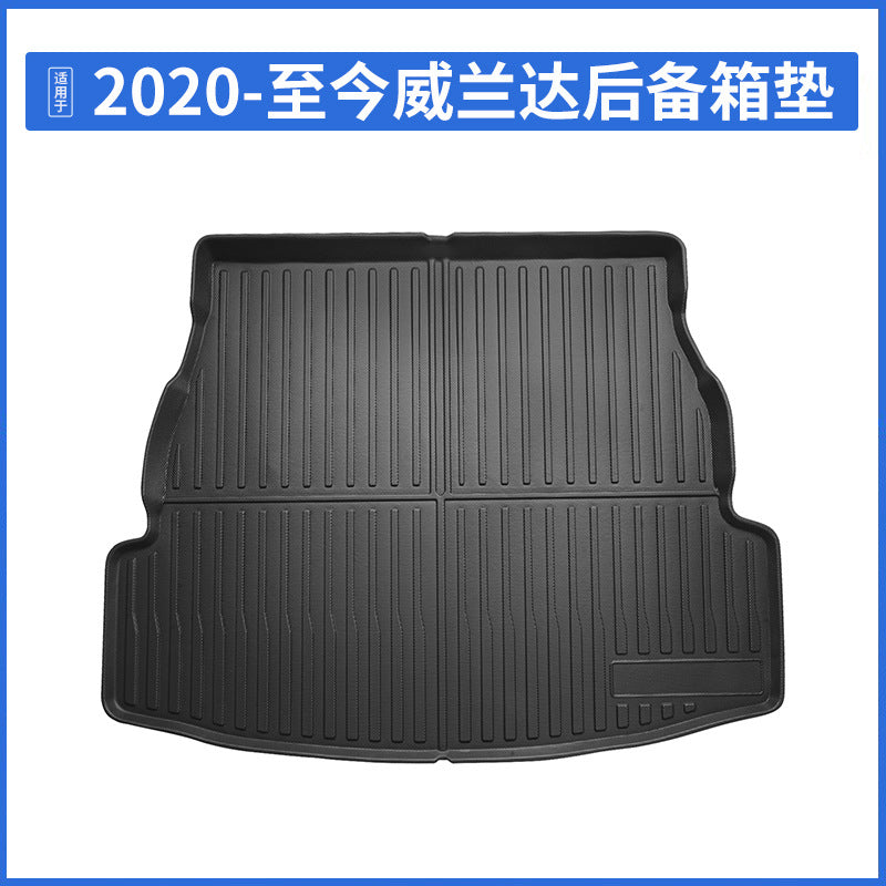 A car trunk floor mat