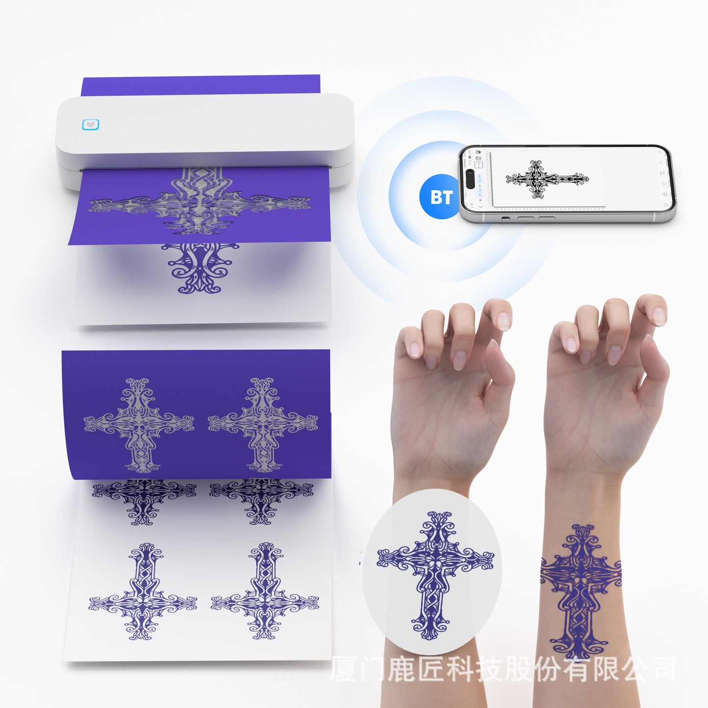 A A4 Portable Printer Self-adhesive Thermal Printer