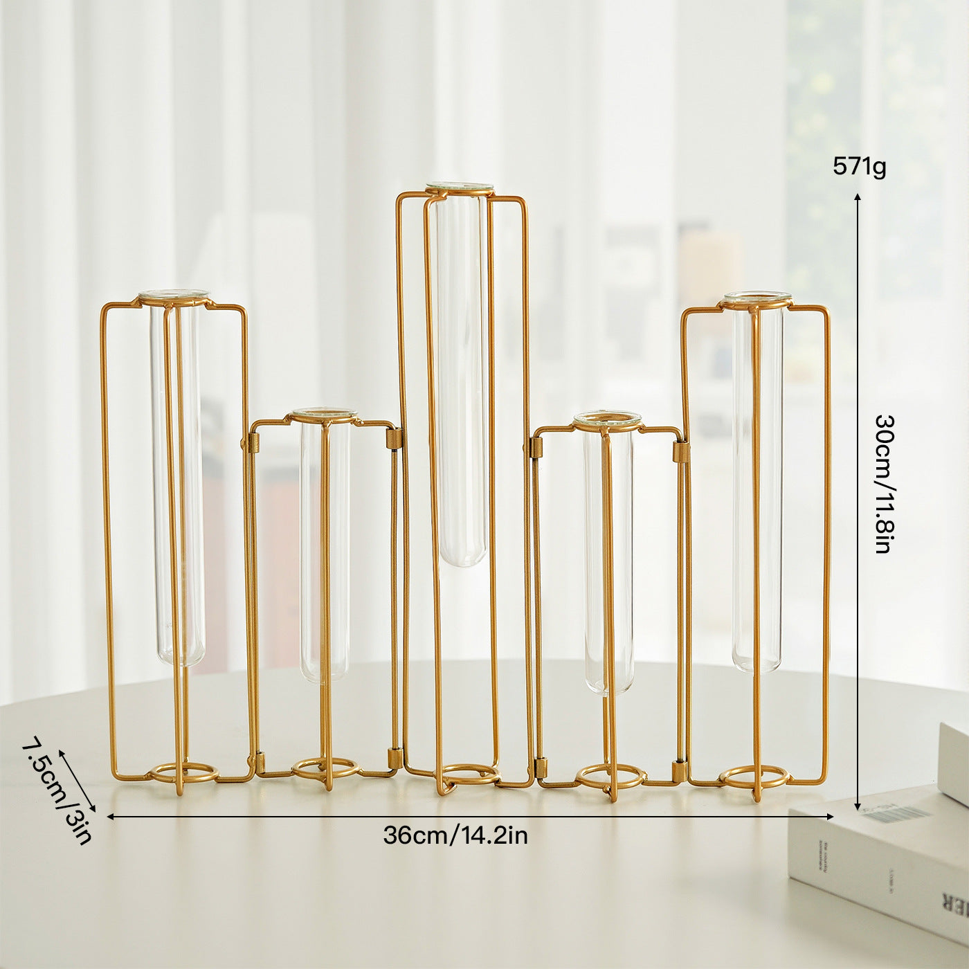 A test tube transparent glass vase ornament home dining table TV cabinet flower arrangement decoration handmade water glass bottle