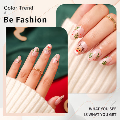 A cross-border explosion European and American style nail piece with diamond long square French manicure three-dimensional love broken diamond wearing nail wholesale - Mixbatch