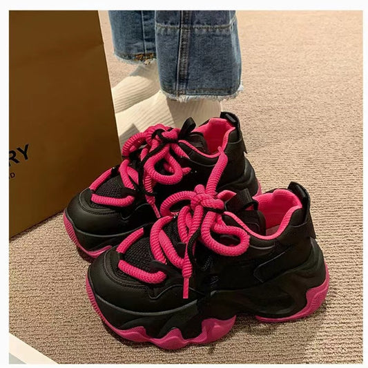 A women's platform sneakers