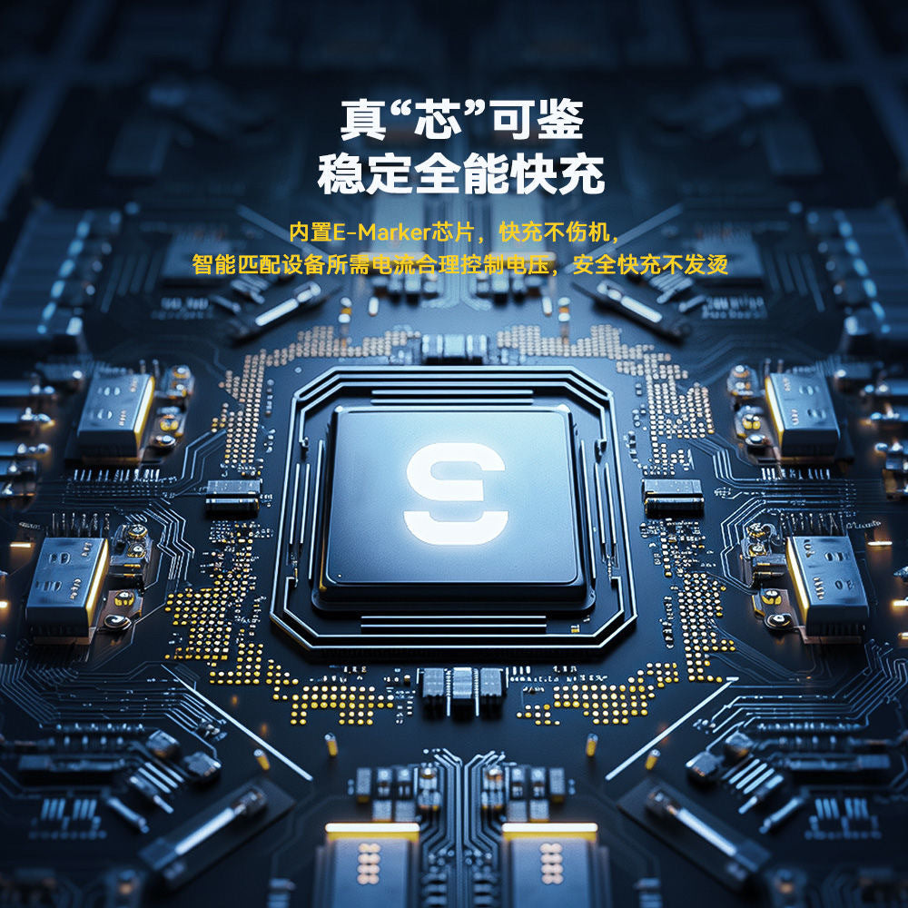 A digital display charging cable