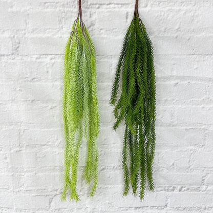 A houndstail hanging large shopping mall event decoration wedding plant wall decoration wall