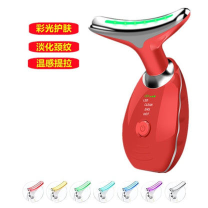 A Neck beauty instrument, massager, beauty lifting and firming instrument, neck care, fade neck lines, hot compress, sonic vibration