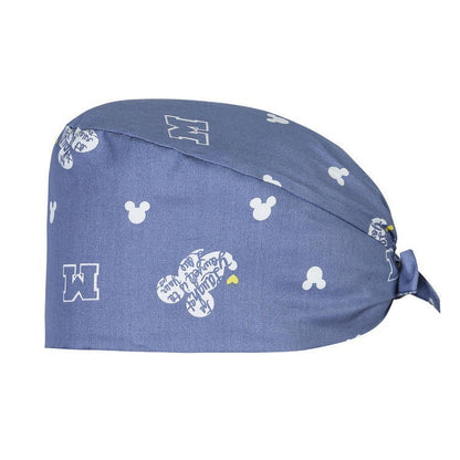 A Cross-border surgical cap Cotton solid color nurse operating room cap Sweat-absorbing and windproof confinement cap Dental dentist cap