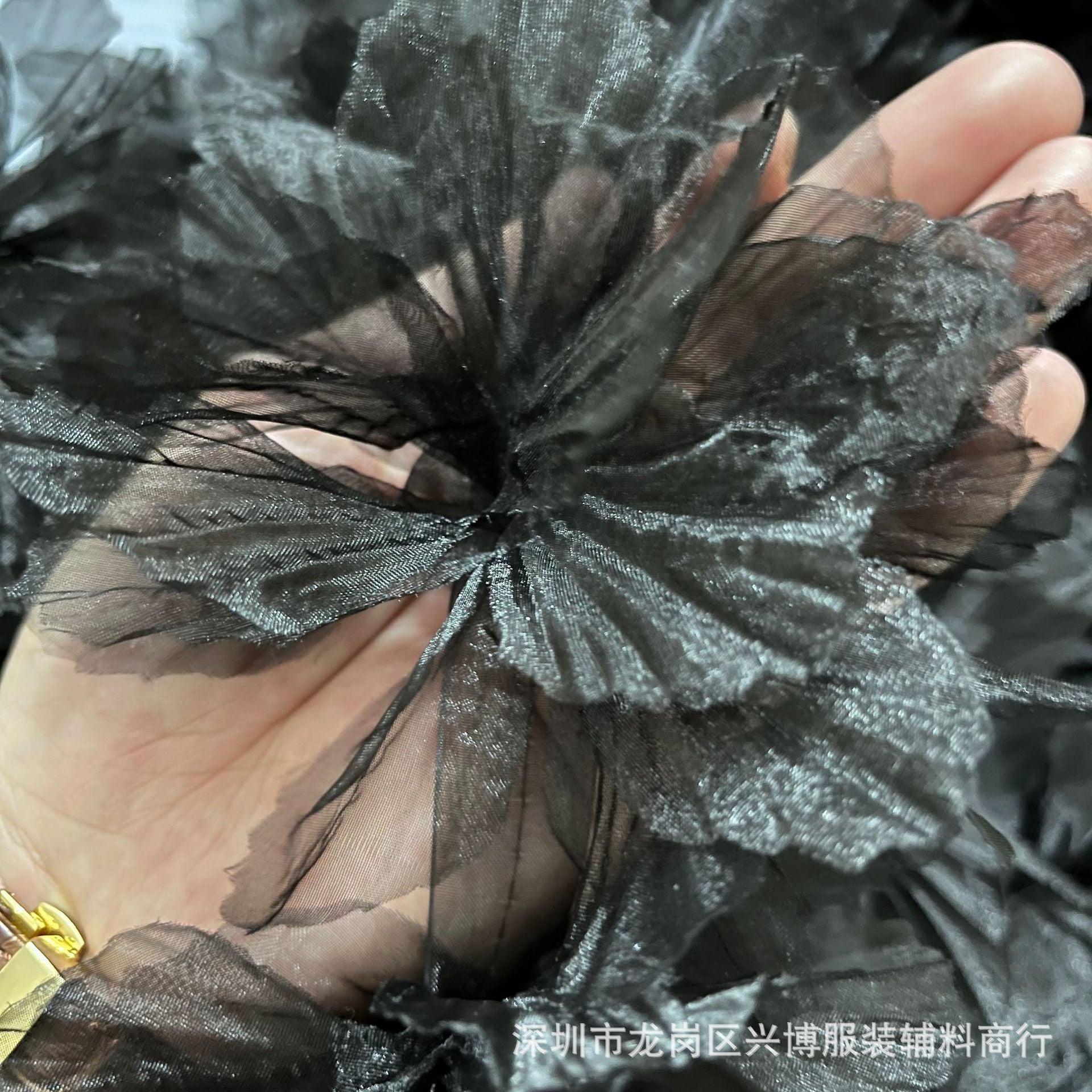 A 14cm three-dimensional organza lace DIY gradual change handmade flower clothing accessories decorative flower ballet doll dance dress - Mixbatch
