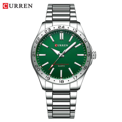 A 8452 Casual Quartz Watch Men's Watch, Steel Strap Watch, Business Men's Watch - Mixbatch