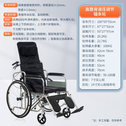 A manual wheelchair folding