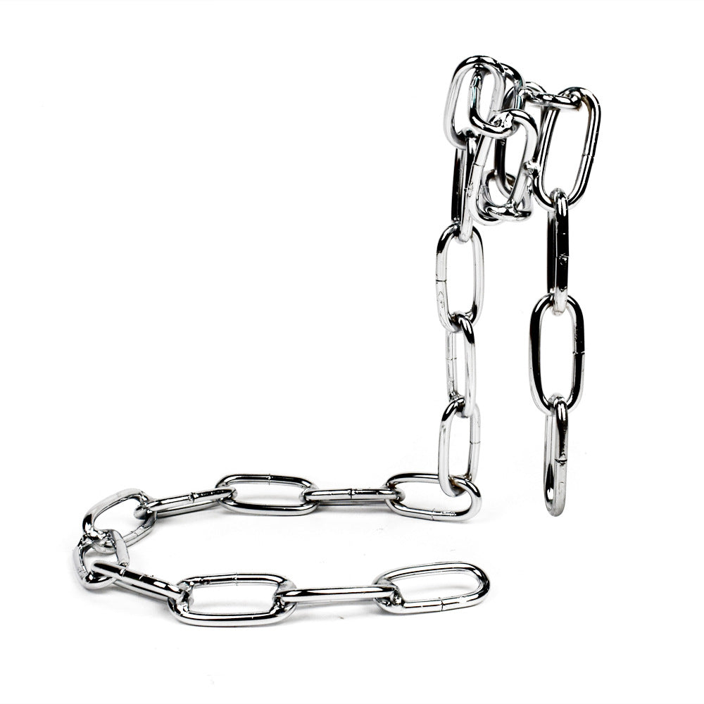 A magical suspended iron chain wine rack metal chain handicrafts personalized creative hotel bar ornament