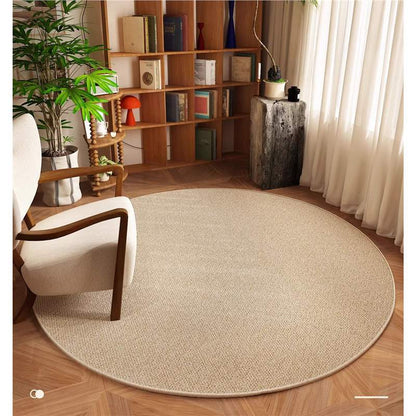 A round carpet floor mat