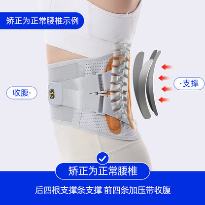 A Support abdominal waist belt, hot-pressed comfortable waist protection, waist strain for men and women, squat fitness steel plate waist belt
