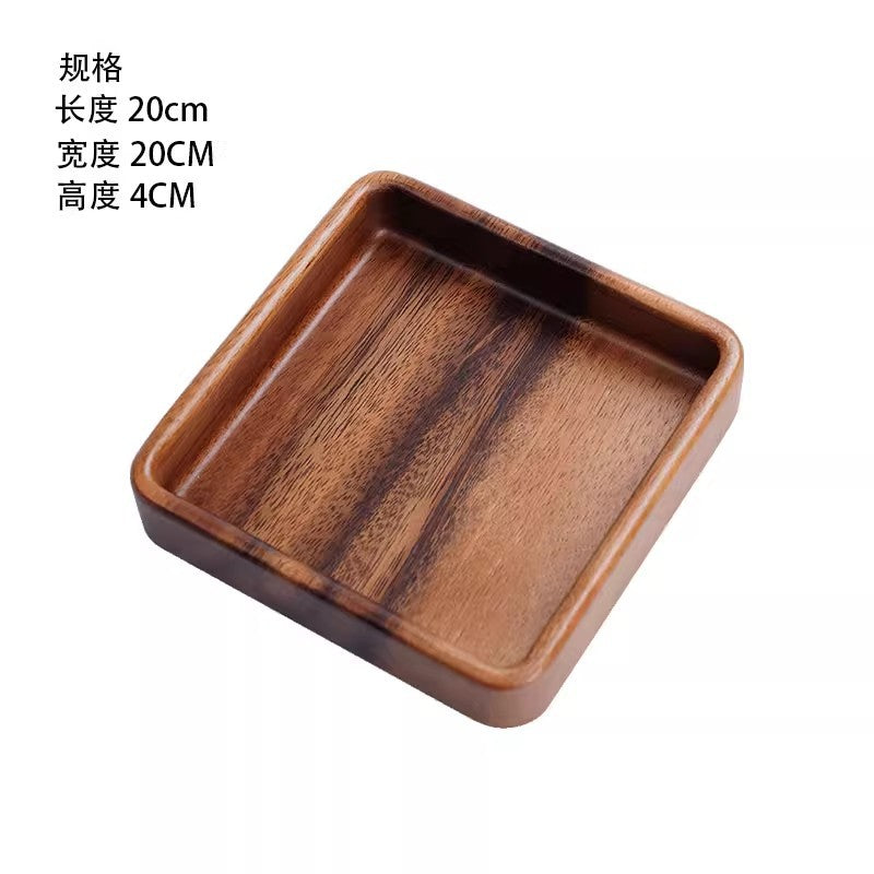 A walnut solid wood tray snack tray