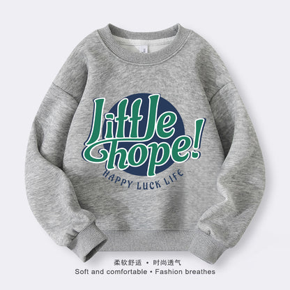 A children's crew neck sweater