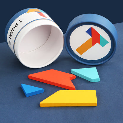 A magnetic tangram teaching aid