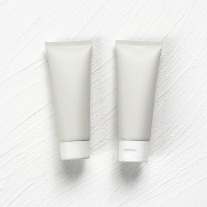 A100g grey matte cosmetic hose plastic extruded empty bottle inverted bottle PE Morandi color - Mixbatch