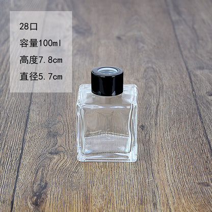 A Aromatherapy bottle square round 100ml rattan fireless aromatherapy volatile bottle perfume glass bottle