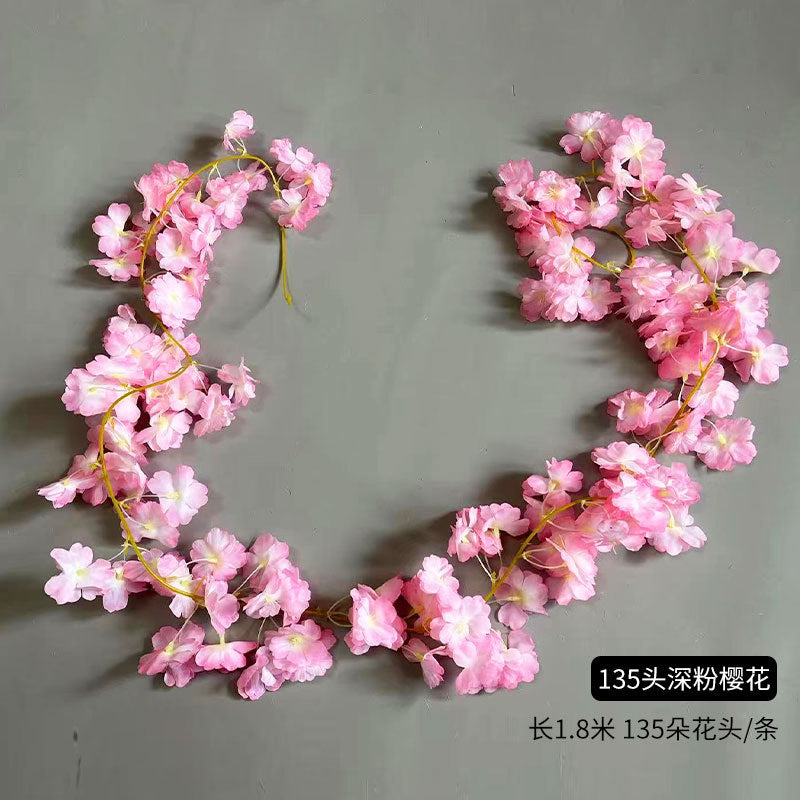 A simulated cherry blossom branch cherry blossom tree plastic wedding decoration peach blossom pear blossom indoor living room ceiling simulated flower fake flower
