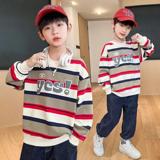 A children's long-sleeved top