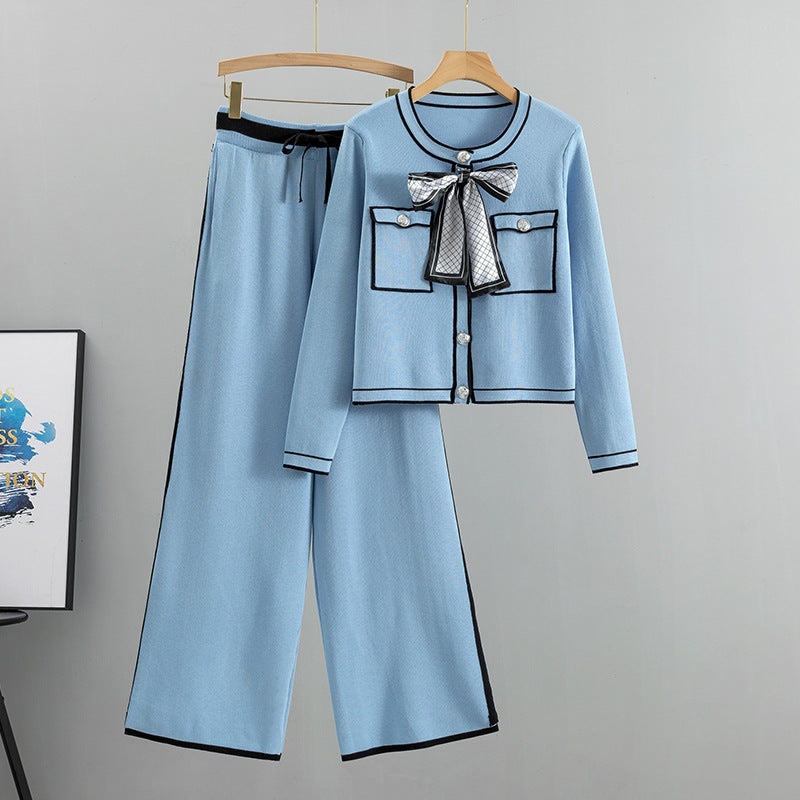 A knitted two-piece set