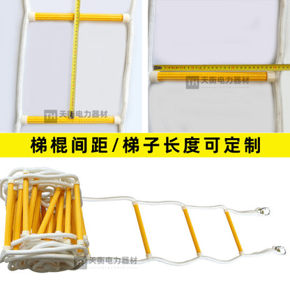 A Soft Ladder Rope Ladder Fire Escape Soft Ladder Training Soft Ladder Climbing Ladder Lifesaving Soft Ladder Engineering Wire Rope Soft Ladder