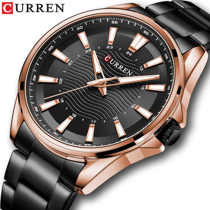 A business steel belt men's watch, quartz watch foreign trade watch 8424