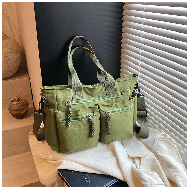 A nylon shoulder bag