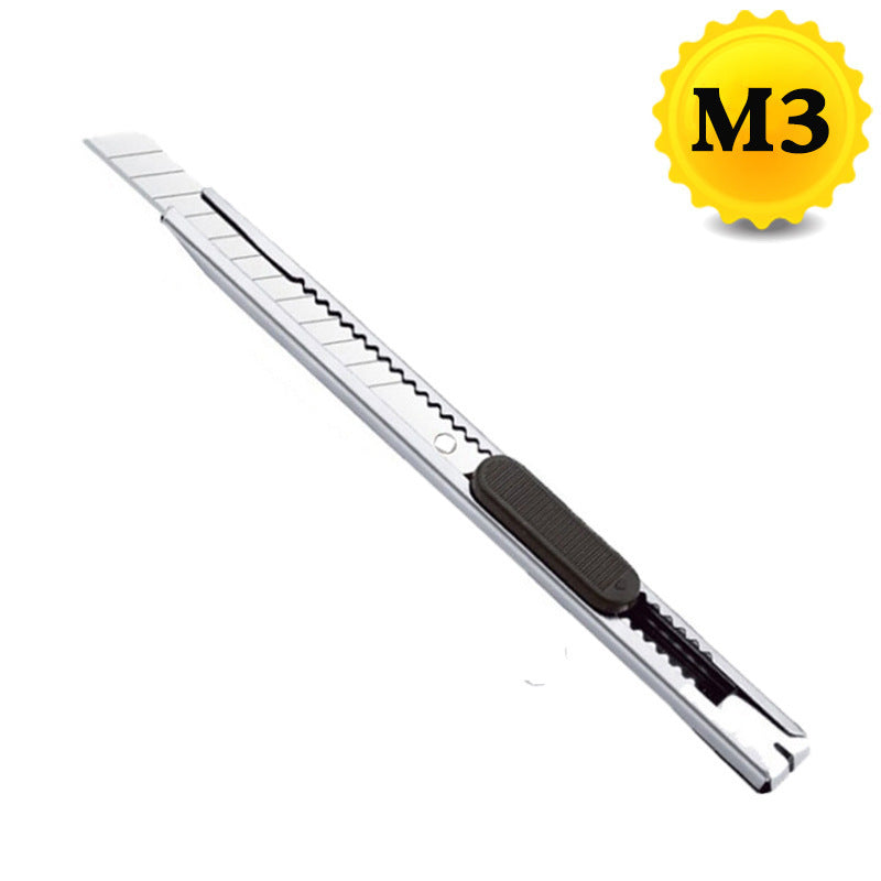 A plastic utility knife black blade blade large unpacking express unpacking paper cutting wallpaper knife thickened high carbon steel wholesale