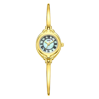 A bracelet watch small retro bracelet women's watch gold high value fine belt quartz watch