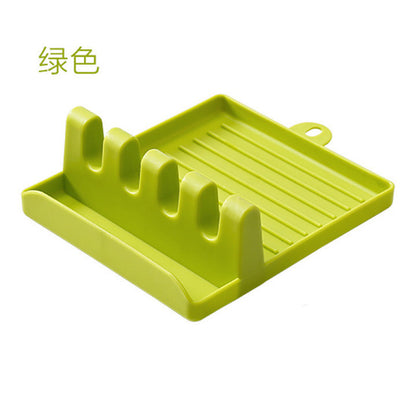 A Multifunctional kitchen with pot lid, spatula rack, leaking spoon, chopsticks rack, plastic floor-to-ceiling household Daquan countertop
