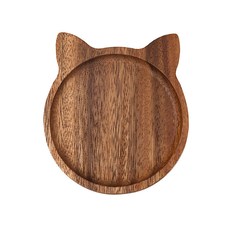 طبق تذوق من خشب السنط، ثلاثة أقسام، طبق تذوق على شكل ذيل سمكة 