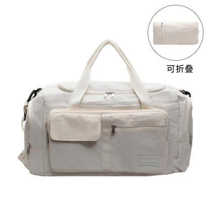 A foldable portable shoulder large capacity bag