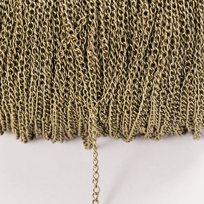A DIY jewelry accessories, encrypted iron chain, necklace jewelry chain, hairpin tail chain, hair accessories fringed chain connecting chain