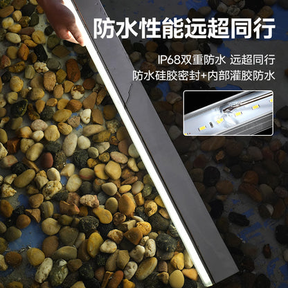 A Outdoor waterproof long floor tile light Underground lighting Lane pre-buried line light Embedded led step buried light