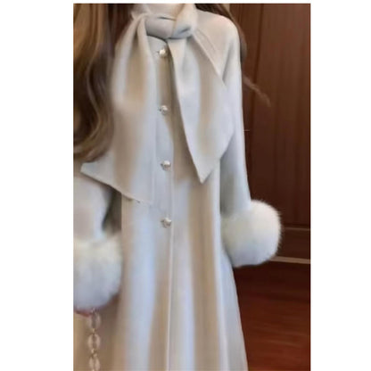 A Wool-Blend Mid-Length Coat